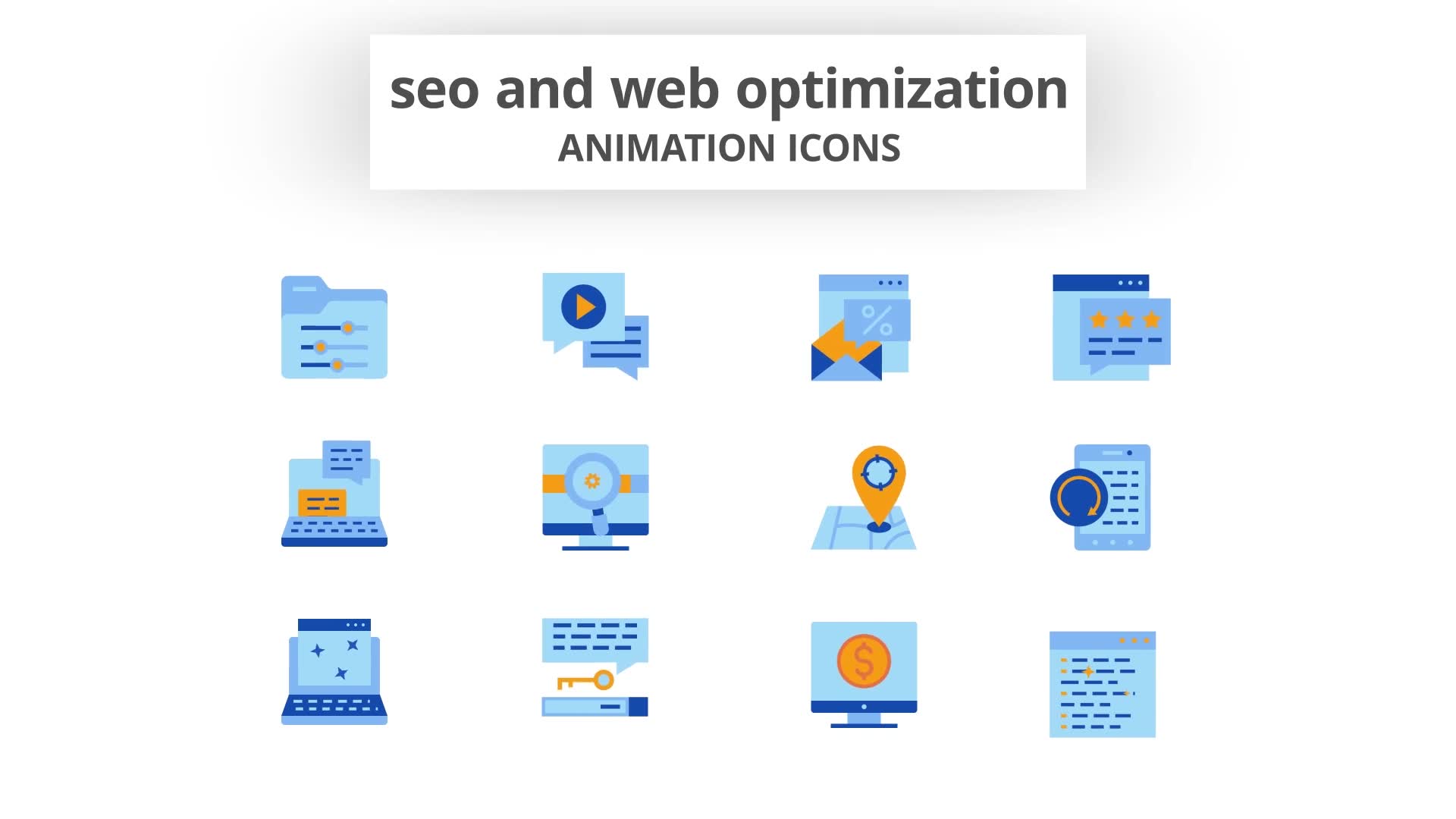 SEO & Web Optimization Animation Icons Videohive 28168367 After Effects Image 8