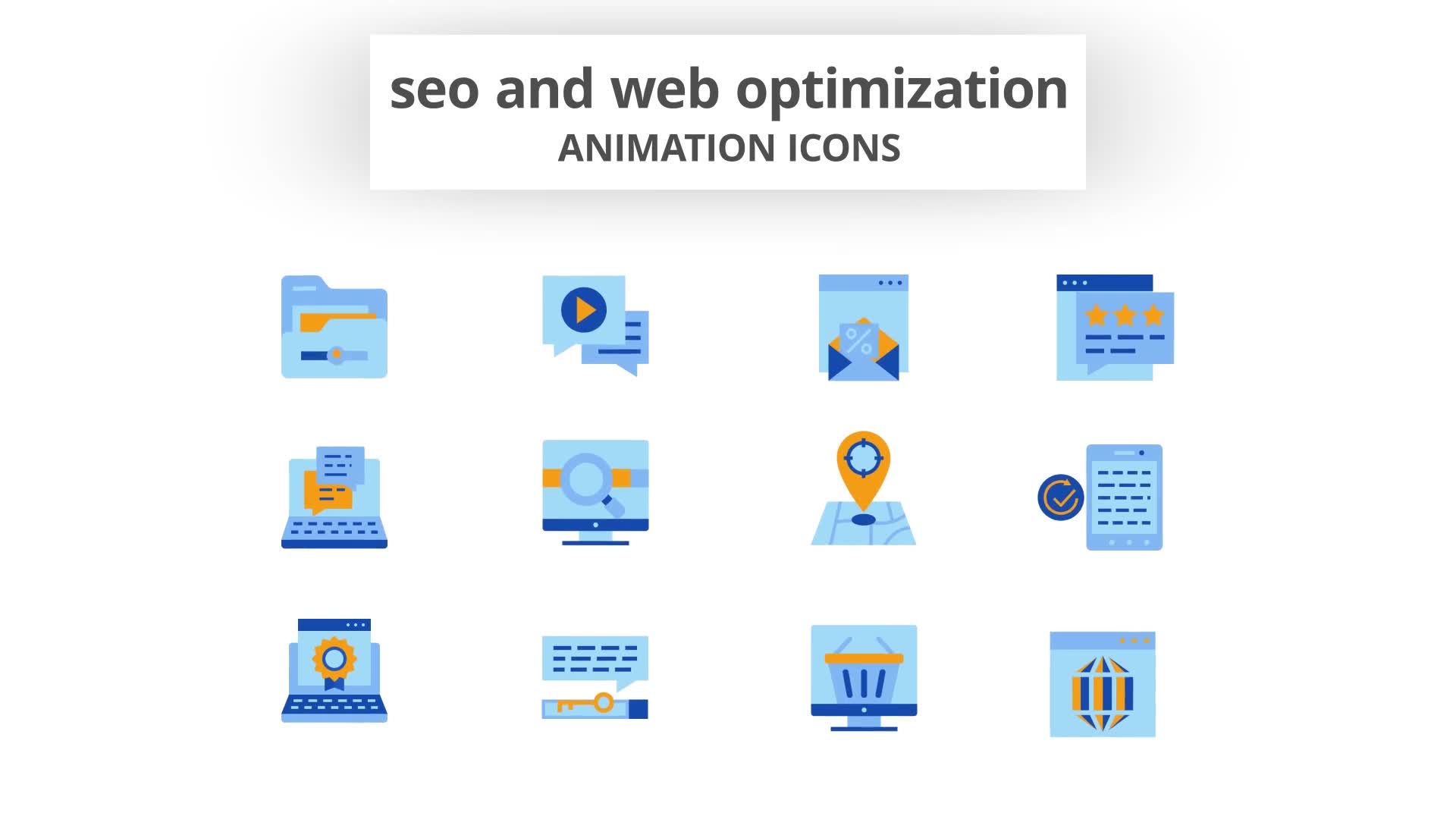 SEO & Web Optimization Animation Icons Videohive 28168367 After Effects Image 9
