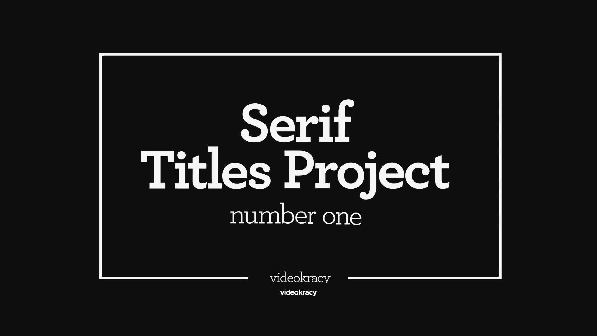 Serif Titles Mogrt files - Download Videohive 21945846