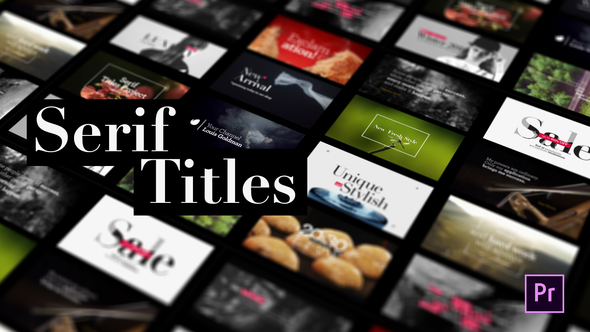 Serif Titles Mogrt files - Download Videohive 21945846