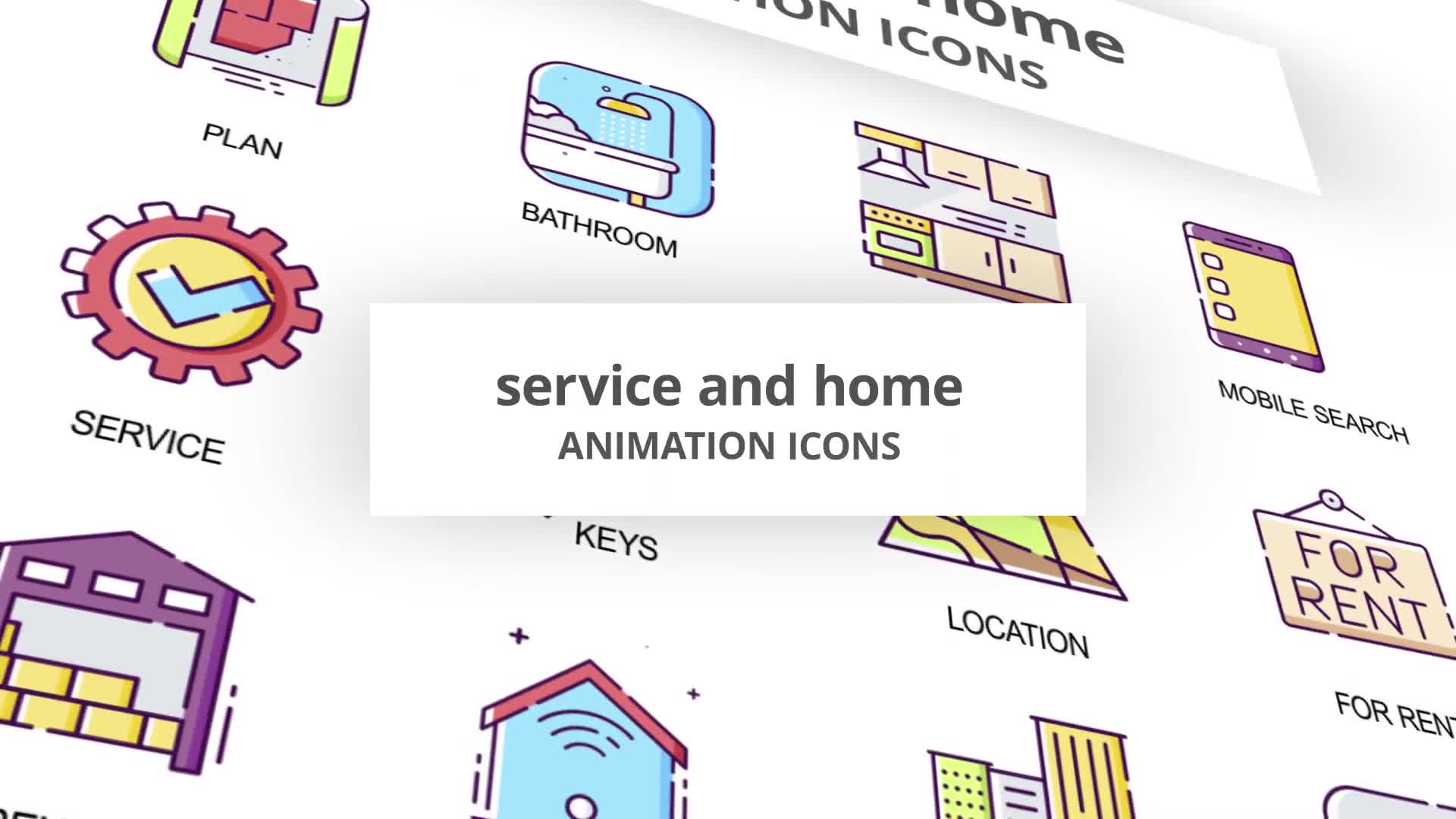 Service & Home Animation Icons Videohive 29201928 After Effects Image 1