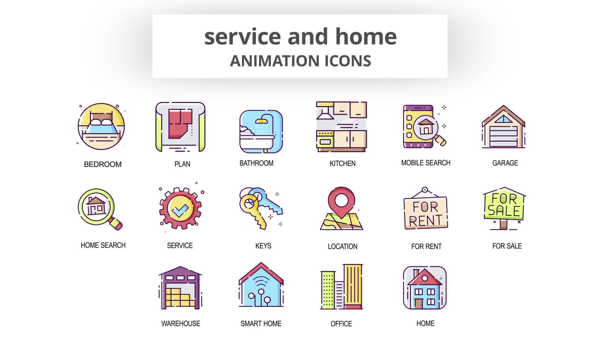 Service & Home Animation Icons Videohive 29201928 After Effects Image 10