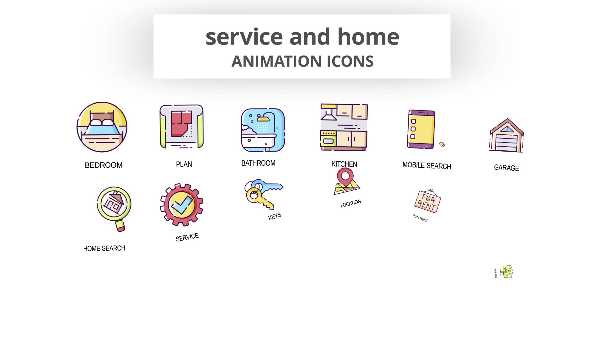 Service & Home Animation Icons Videohive 29201928 After Effects Image 4