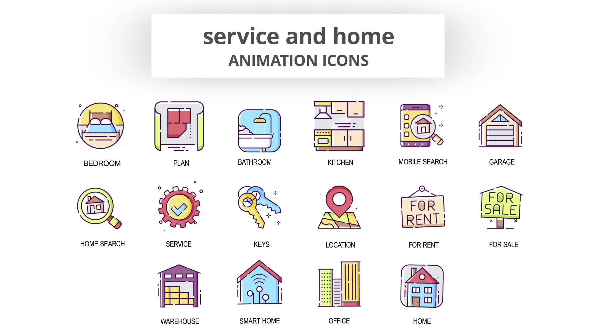 Service & Home Animation Icons Videohive 29201928 After Effects Image 5