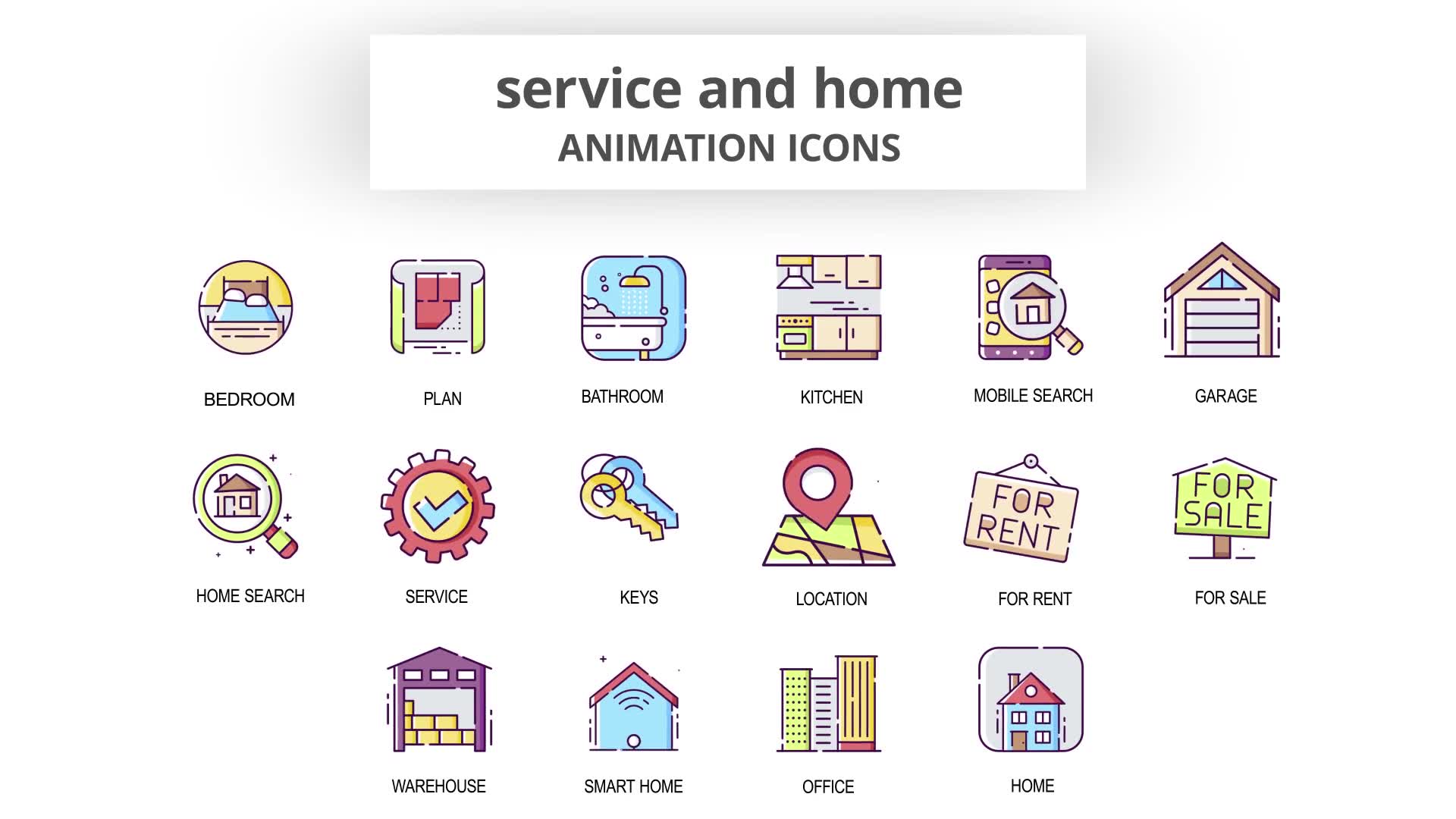 Service & Home Animation Icons Videohive 29201928 After Effects Image 7