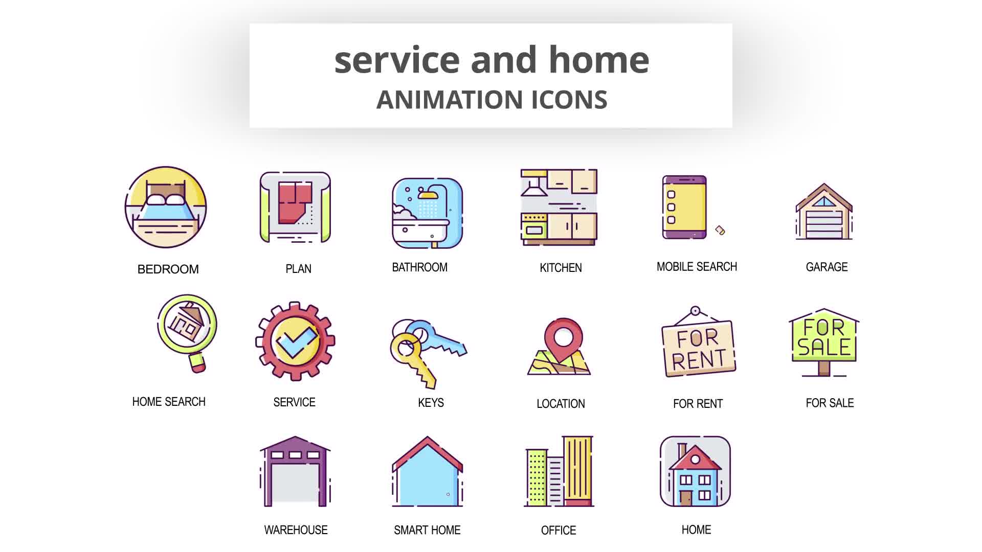 Service & Home Animation Icons Videohive 29201928 After Effects Image 9