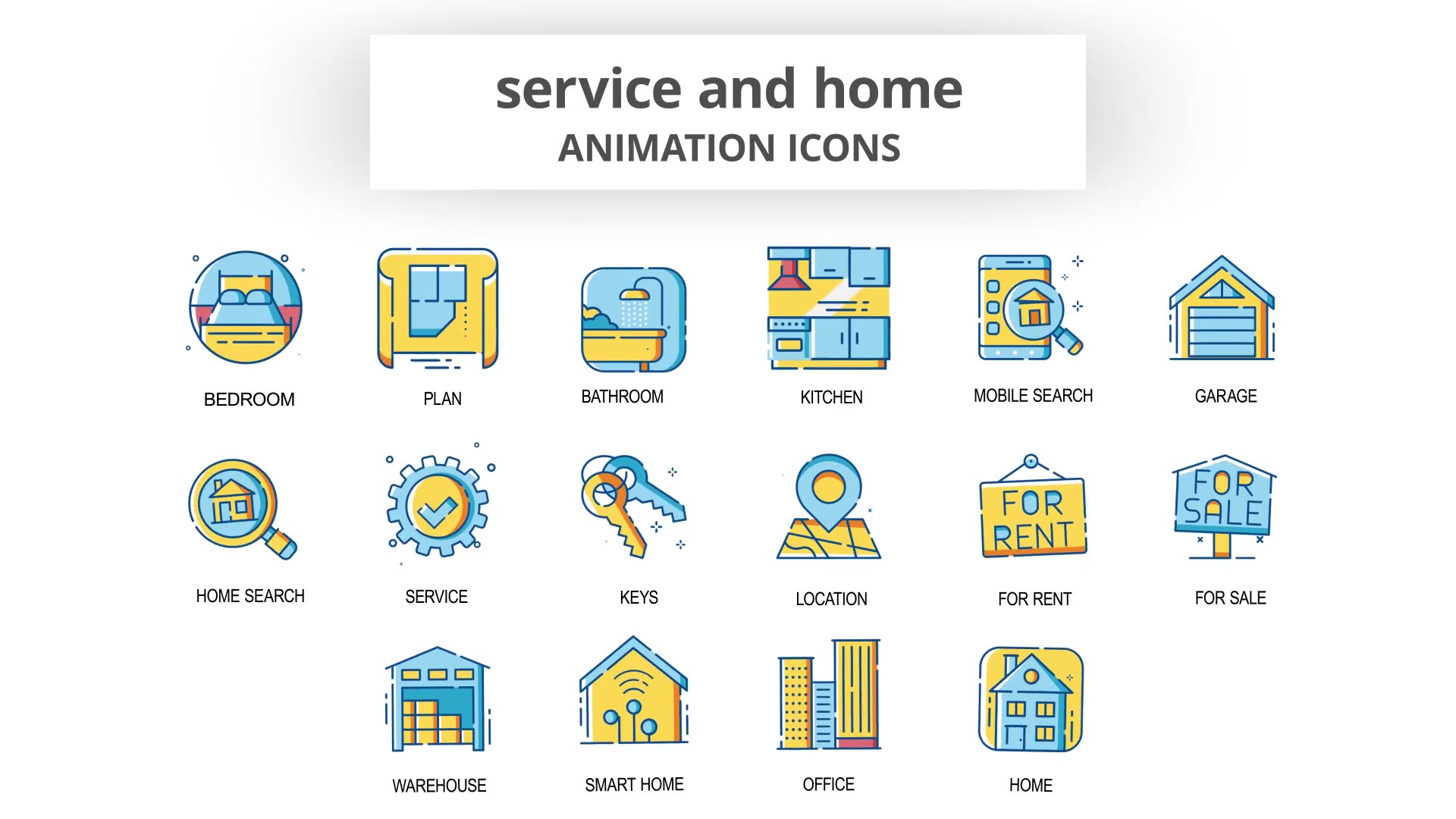 Service & Home Animation Icons Videohive 30261008 After Effects Image 5