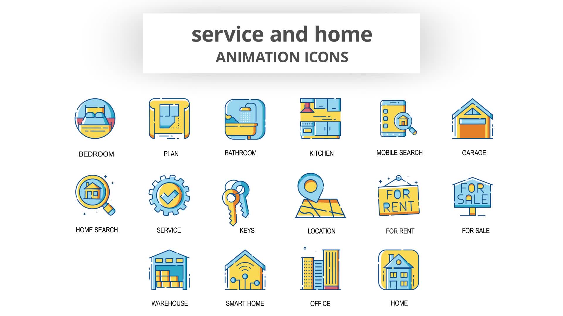 Service & Home Animation Icons Videohive 30261008 After Effects Image 8