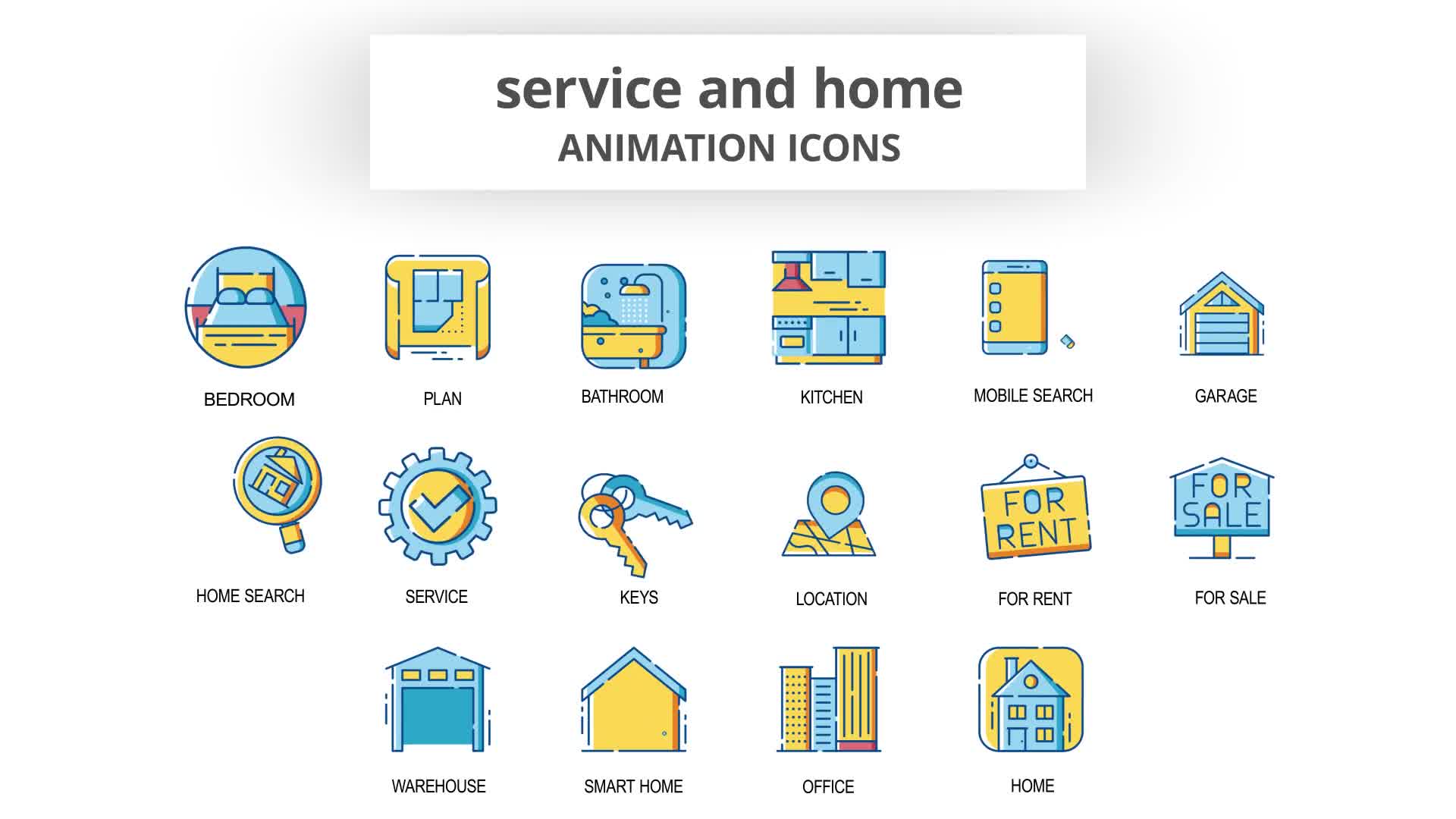 Service & Home Animation Icons Videohive 30261008 After Effects Image 9