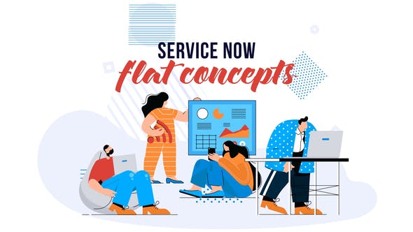 Service Now Flat Concept - 28784881 Videohive Download