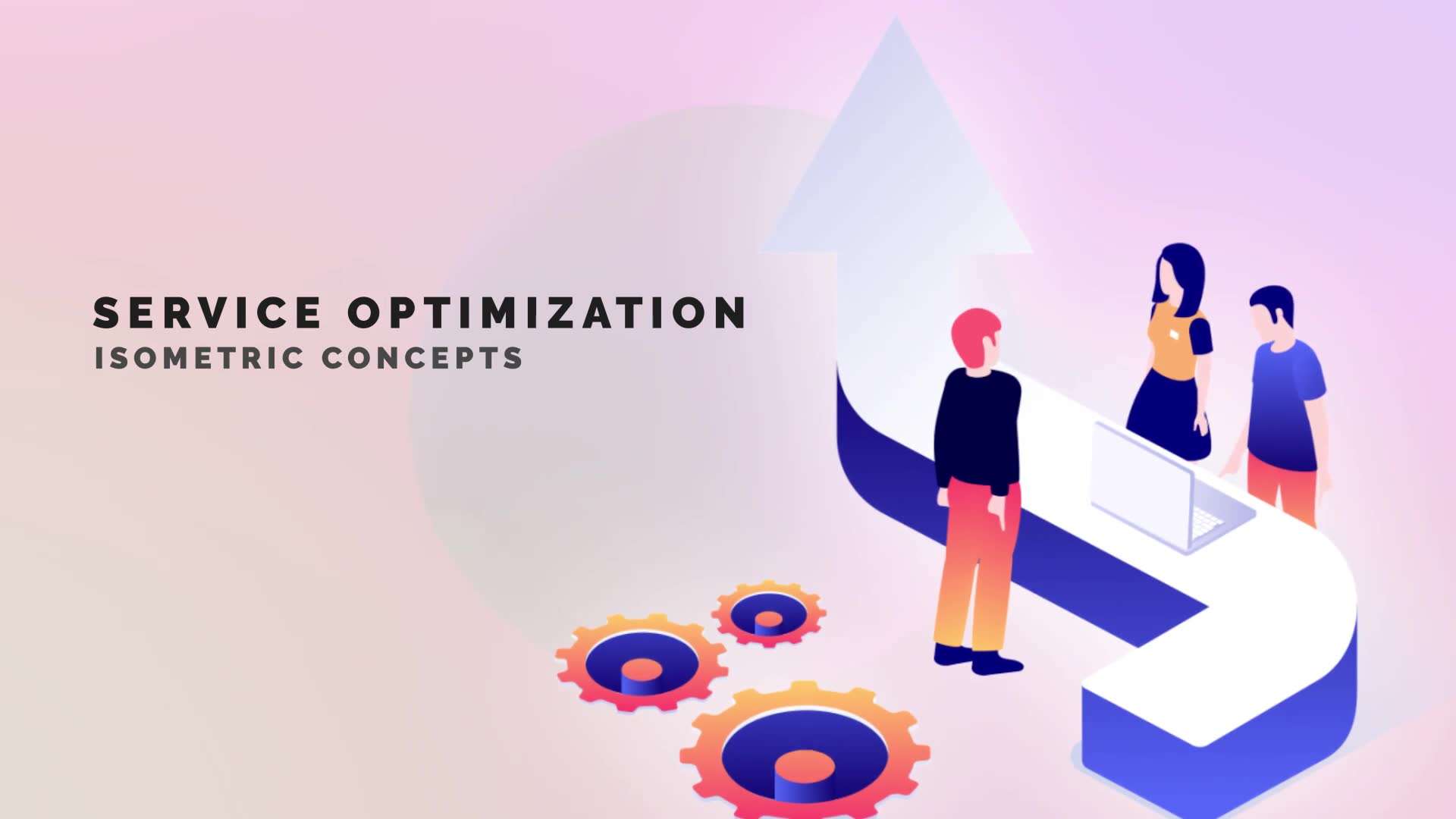 Service optimization Isometric Concept Videohive 33962923 After Effects Image 2