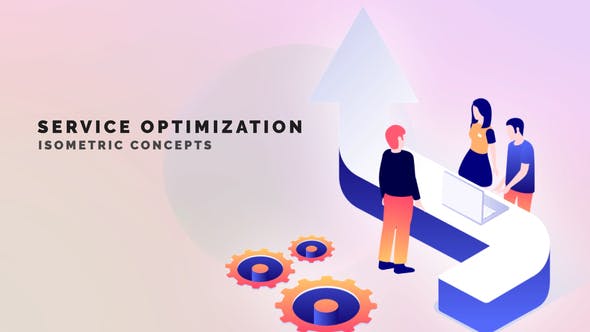 Service optimization Isometric Concept - 33962923 Download Videohive