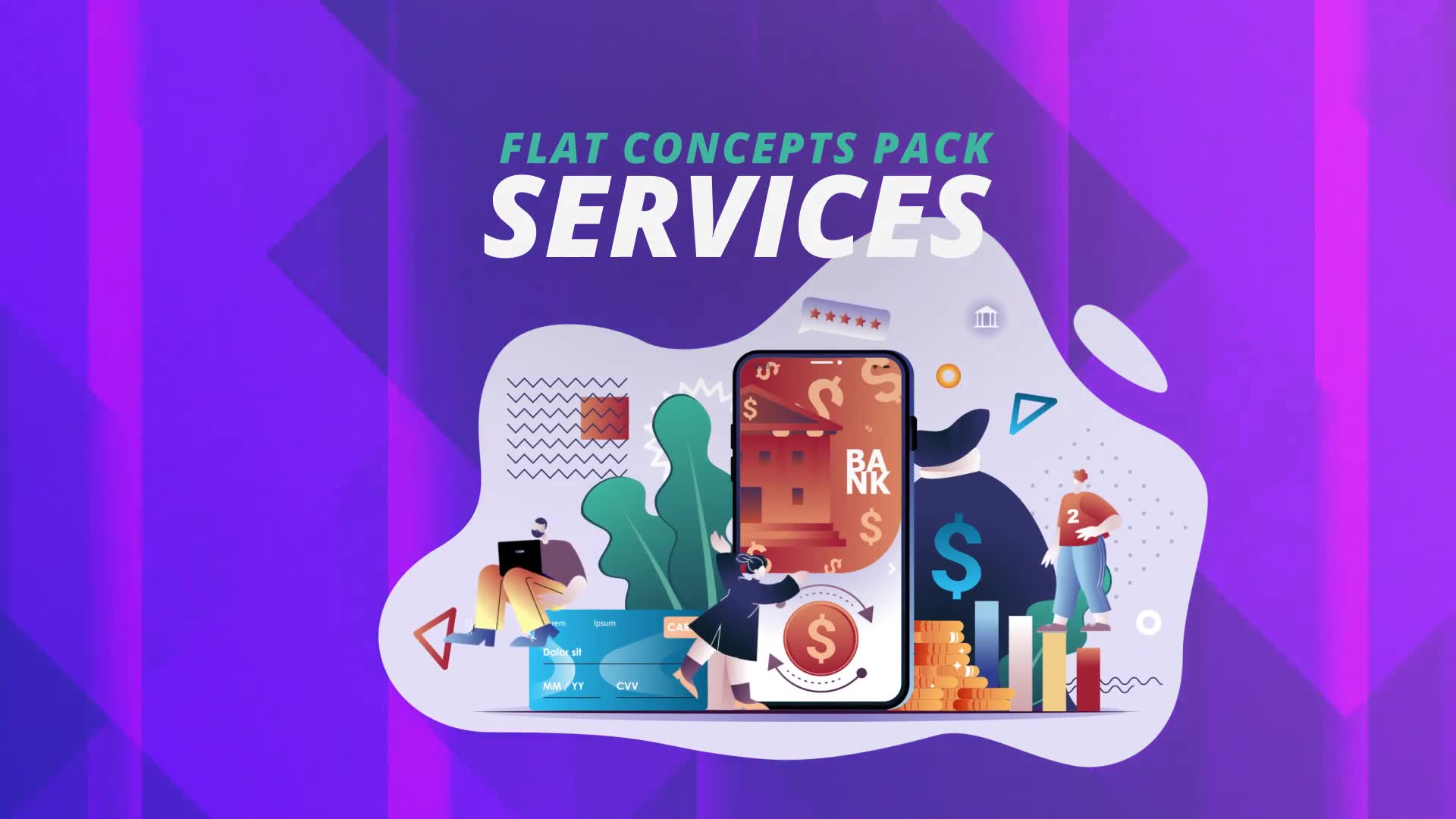Services Flat Concept Videohive 30816901 After Effects Image 2