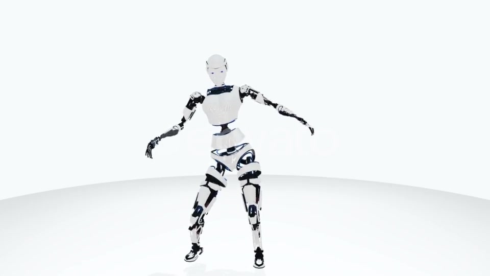 Девочка робот танцует