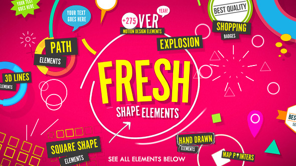Shape Elements Fresh - Download Videohive 10787487