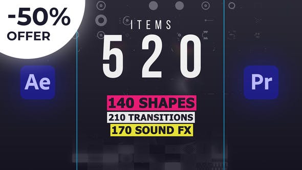 Shape Elements Library | AtomX - 28873541 Download Videohive