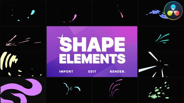 Shape Elements Pack | DaVinci Resolve - Download 31457550 Videohive