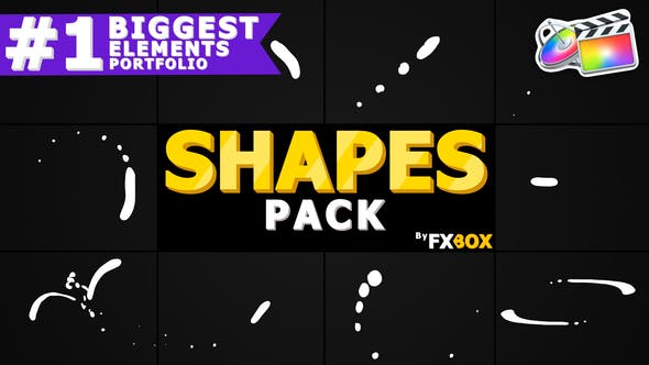 Shape Elements Pack | FCPX - Videohive 23554882 Download