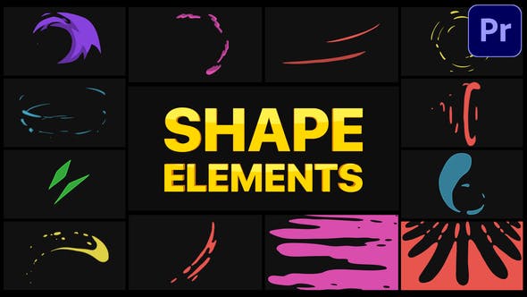 Shape Elements | Premiere Pro MOGRT - Videohive Download 29855819