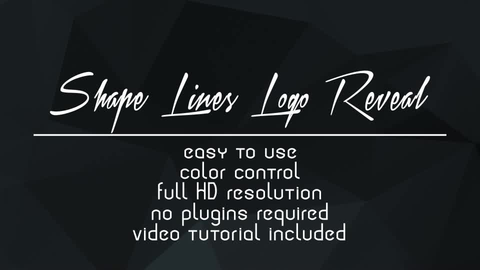 Shape Lines Logo Reveal - Download Videohive 9623366