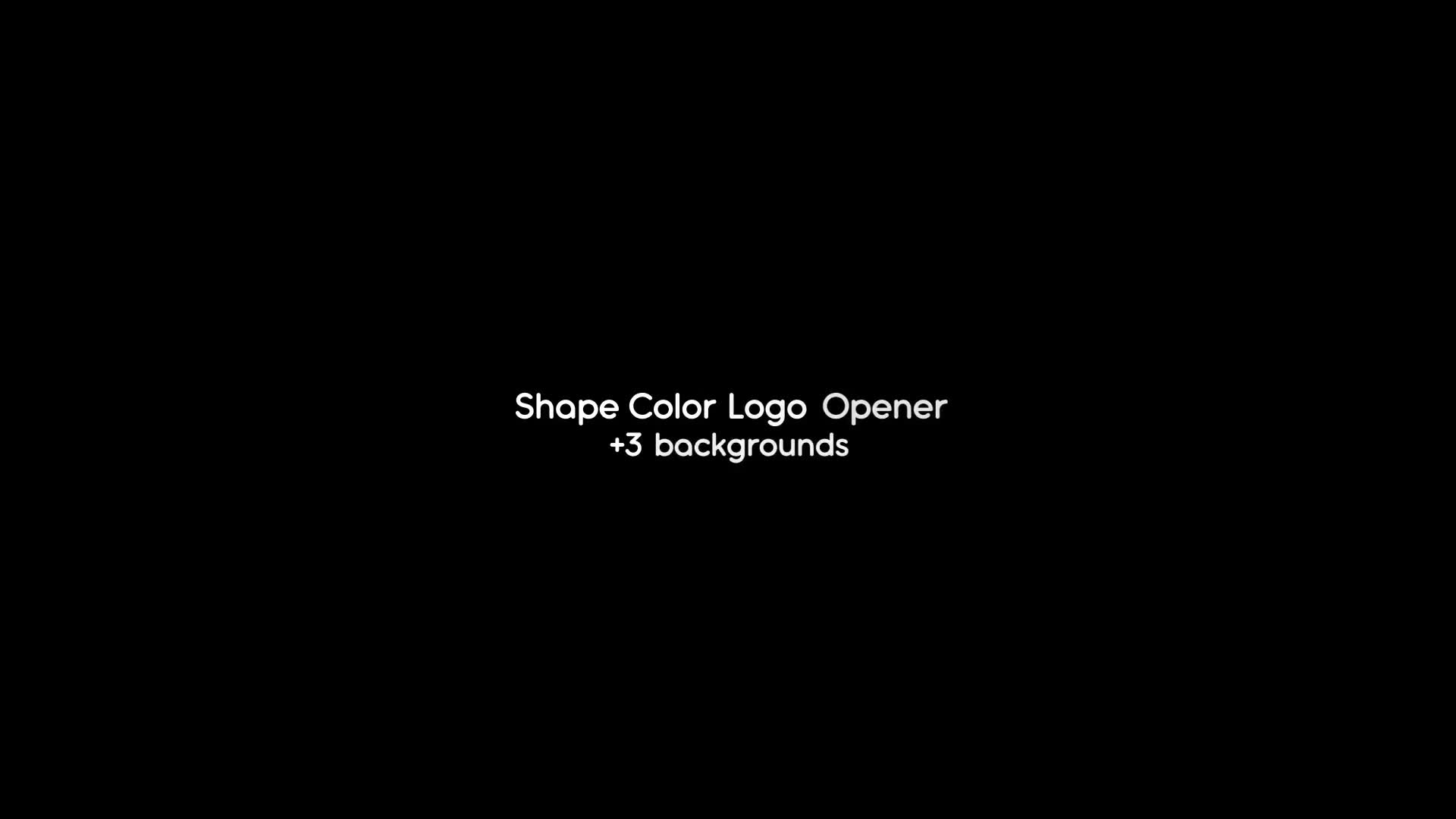 Shape Logo Videohive 20397473 After Effects Image 1