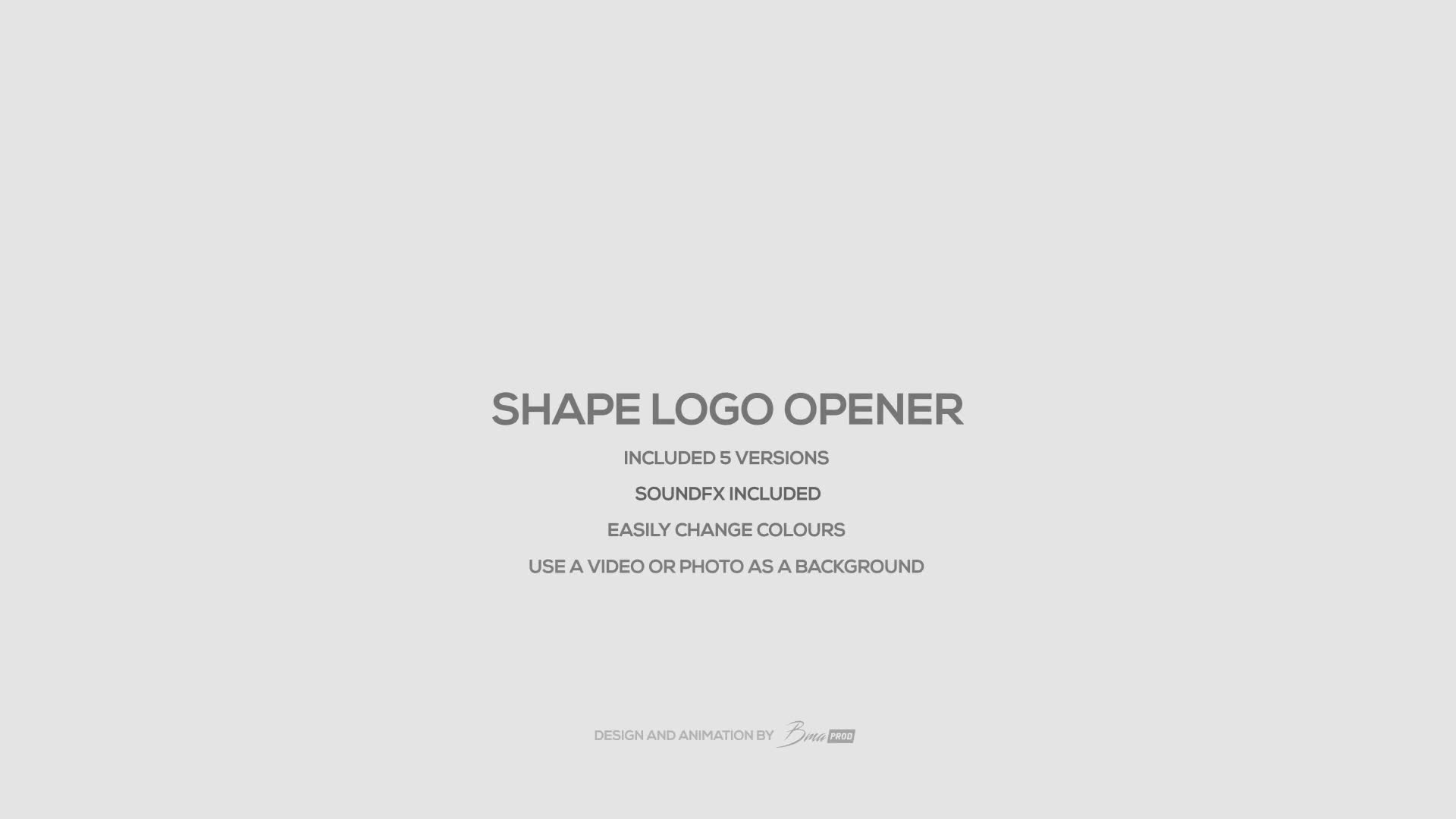 Shape Logo Opener Videohive 19784608 After Effects Image 1
