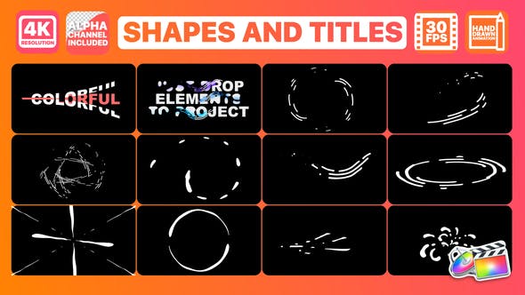 Shapes And Titles | FCPX - Videohive 26080944 Download