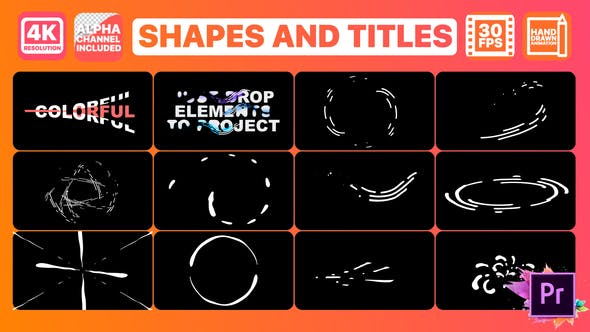 Shapes And Titles | Premiere Pro MOGRT - Download Videohive 26091230