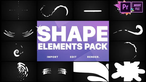 Shapes Collection | Premiere Pro MOGRT - Download 26138848 Videohive
