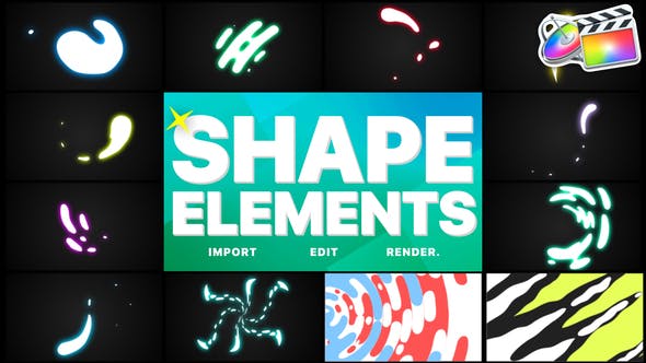 Shapes Elements Pack | FCPX - Videohive 28468069 Download