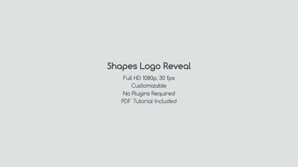 Shapes Logo Reveal - Download Videohive 12852128