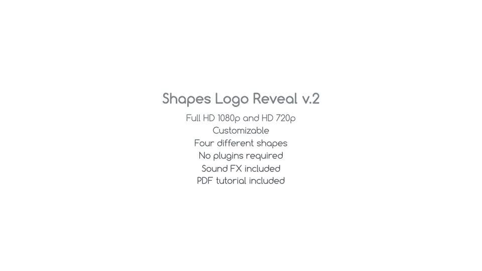 Shapes Logo Reveal v.2 - Download Videohive 14164013