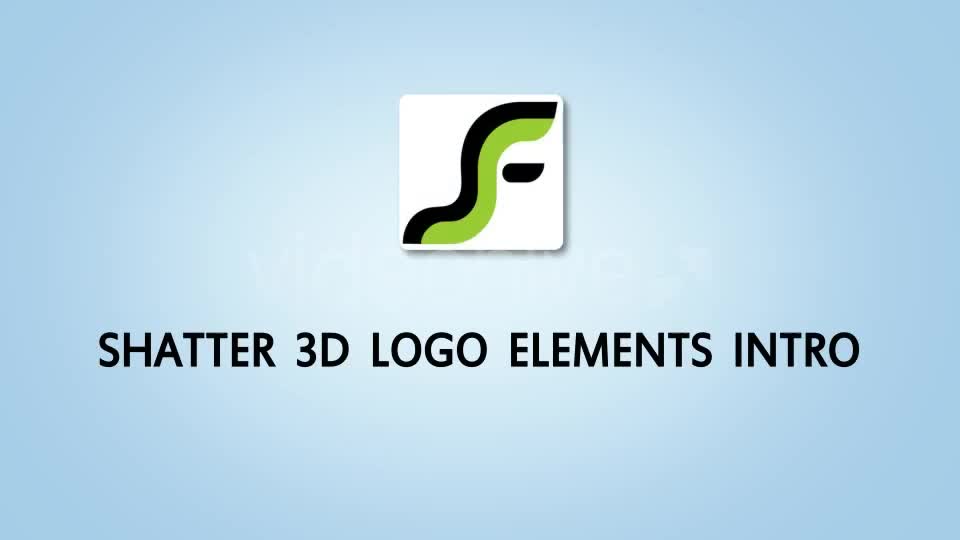 Shatter 3D Logo Elements Intro Videohive 3620839 After Effects Image 1