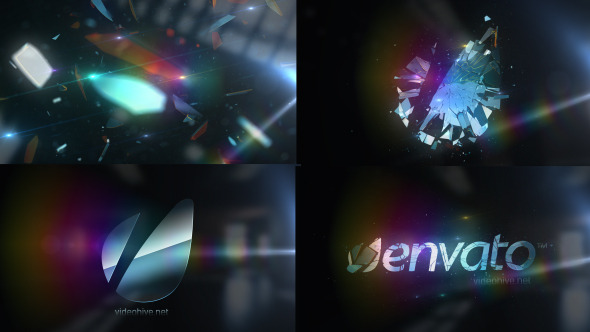 Shattered Glass Mirror Logo Text Reveal - Download Videohive 6800405