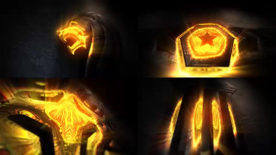 Shining Gold Cinematic Logo and Titles Epic Reveal - Download Videohive 22879902