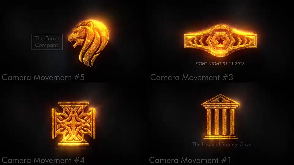 Shining Gold Cinematic Logo and Titles Epic Reveal - Download Videohive 22879902