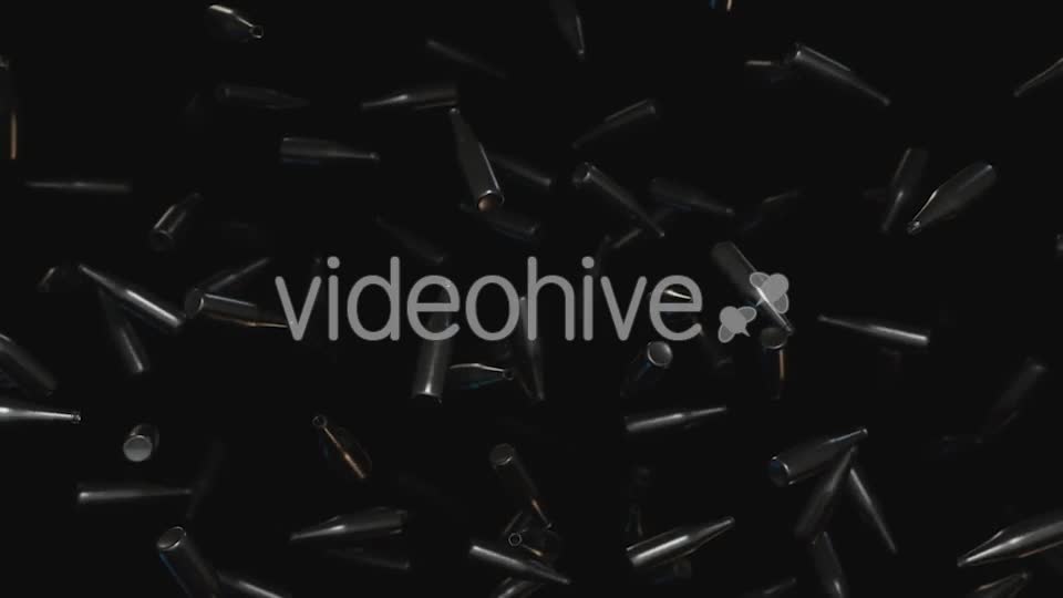 Shiny Floating Bottles Against a Dark Background - Download Videohive 20290305