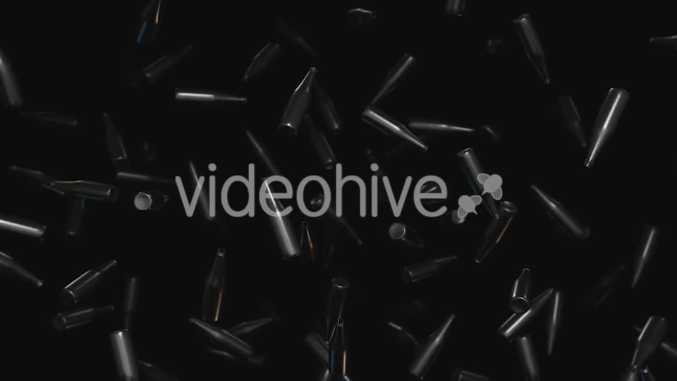 Shiny Floating Bottles Against a Dark Background - Download Videohive 20290305