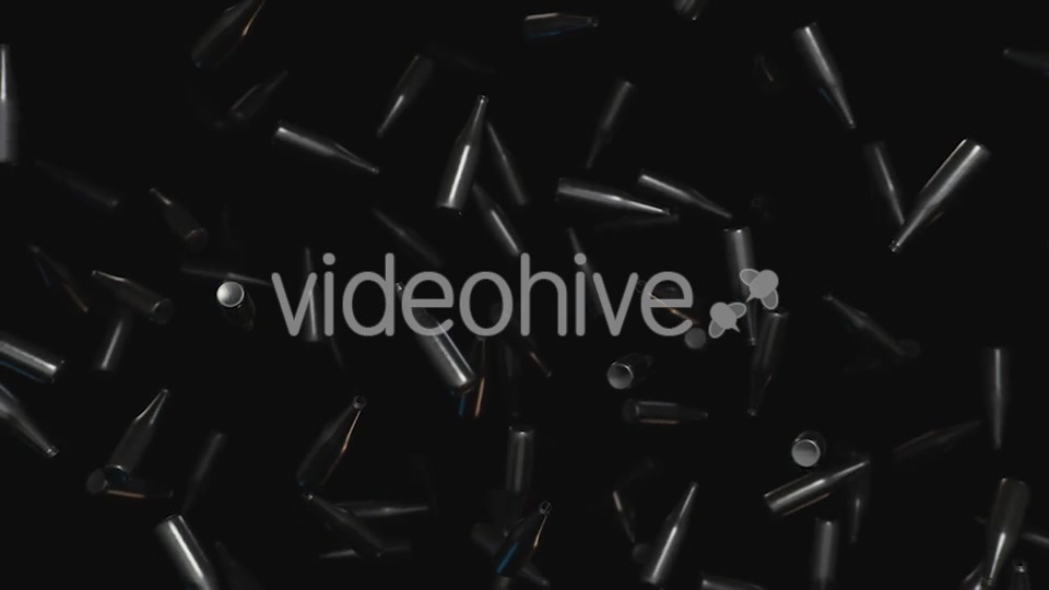 Shiny Floating Bottles Against a Dark Background - Download Videohive 20290305