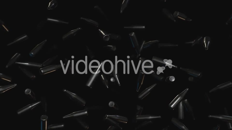 Shiny Floating Bottles Against a Dark Background - Download Videohive 20290305