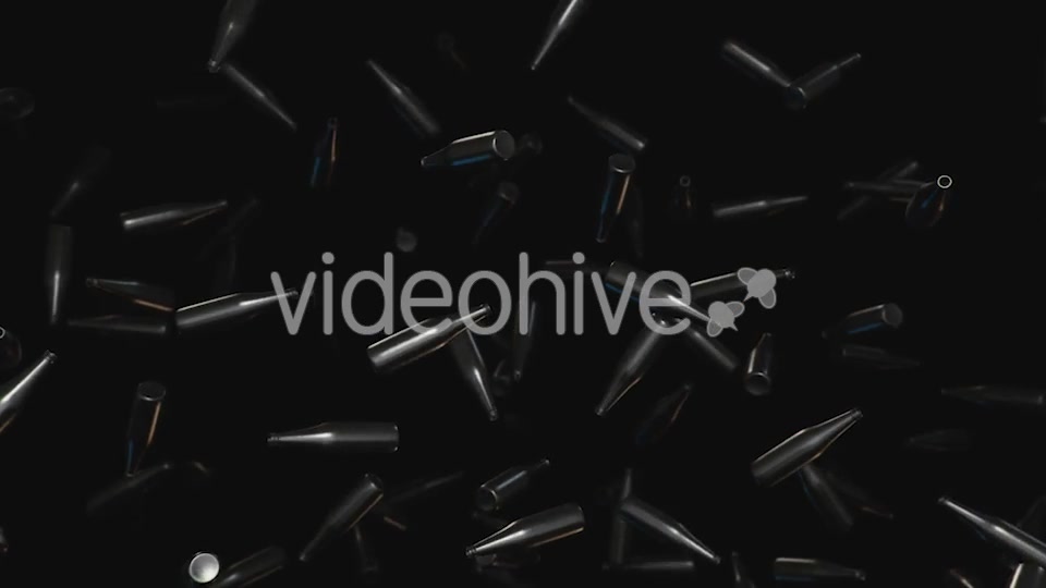 Shiny Floating Bottles Against a Dark Background - Download Videohive 20290305