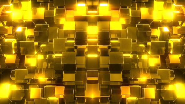 Shiny Golden Cubes 2 - Download Videohive 21976623