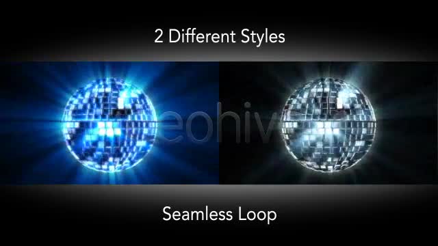 Shiny Mirror Disco Ball Spinning 2 Styles Loop - Download Videohive 4427249