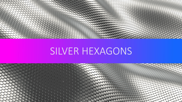 Shiny Silver Hexagons Background - Download Videohive 14312231