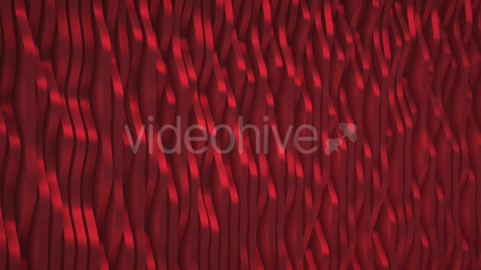 Shiny Wall of Organic Red Metal Forms - Download Videohive 15394692