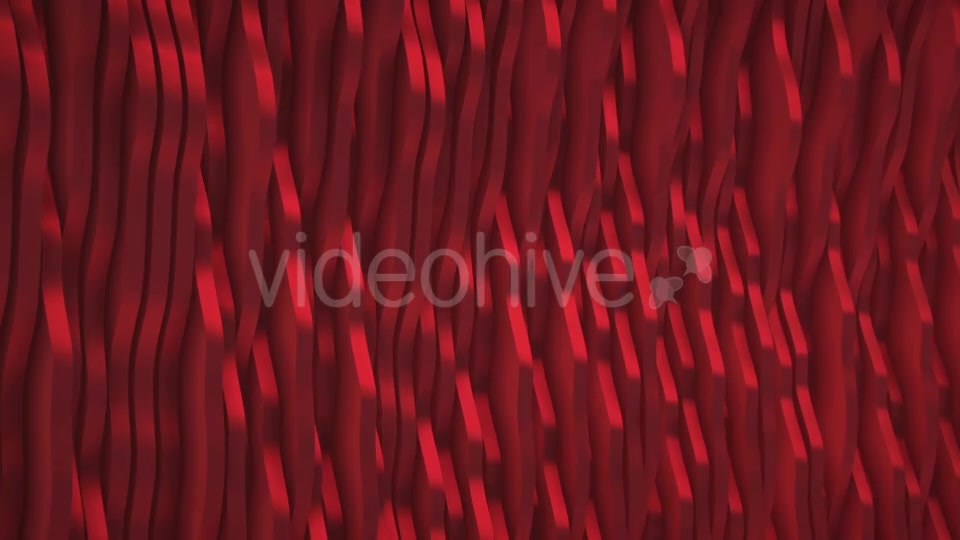 Shiny Wall of Organic Red Metal Forms - Download Videohive 15394692