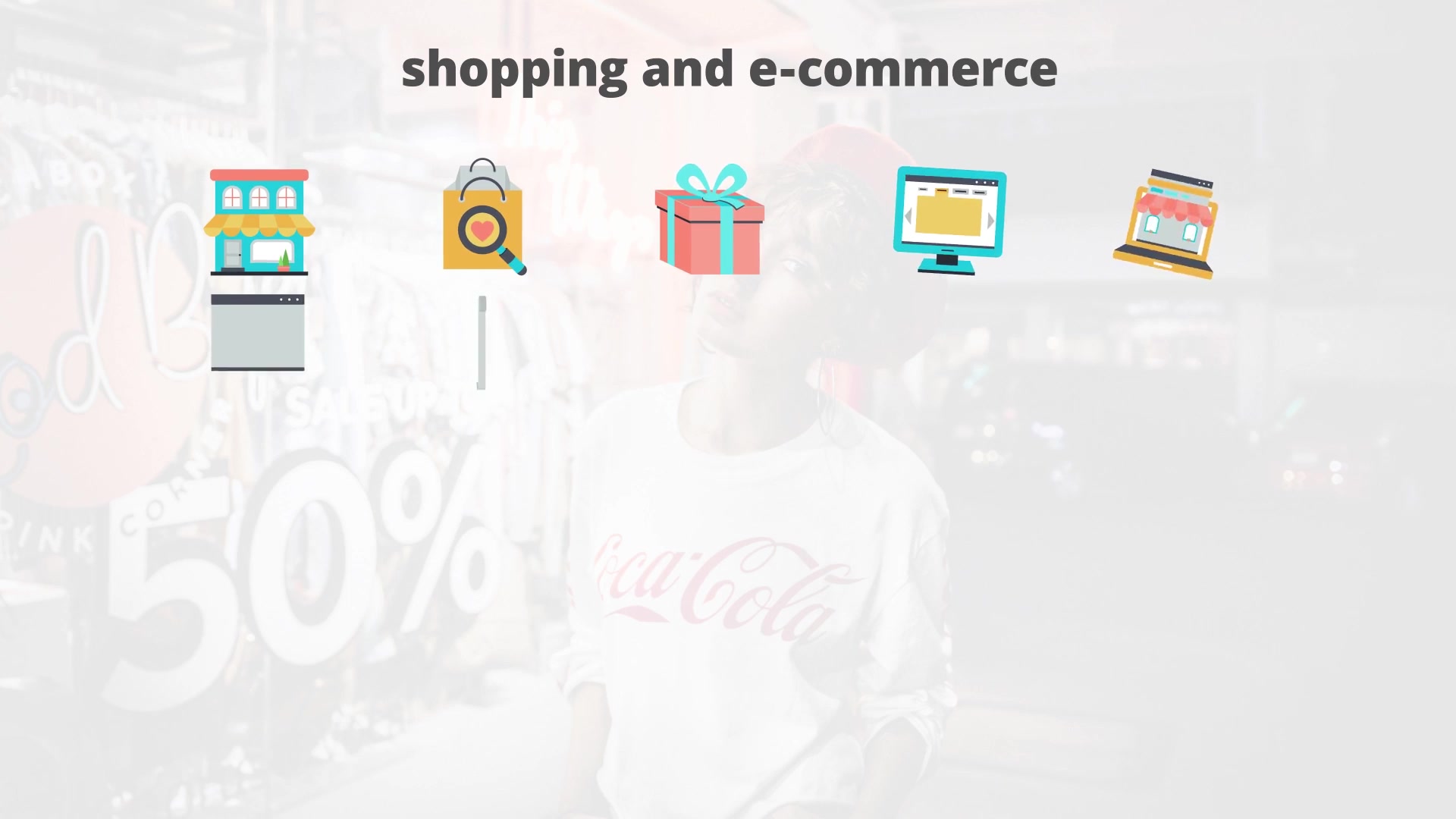 Shoping And Ecommerce Flat Animation Icons - Download Videohive 23465995