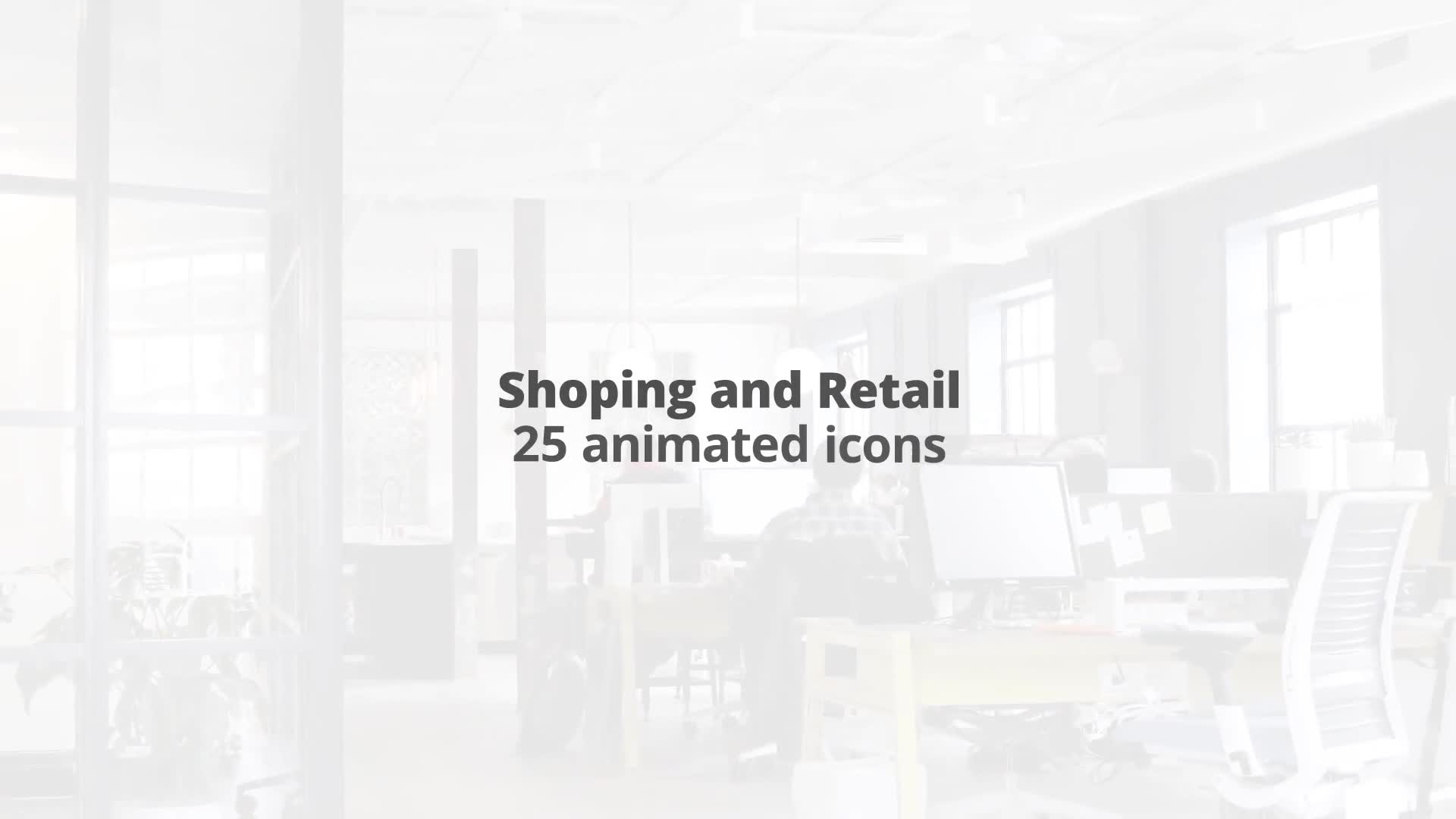 Shoping And Retail Flat Animation Icons - Download Videohive 23380866