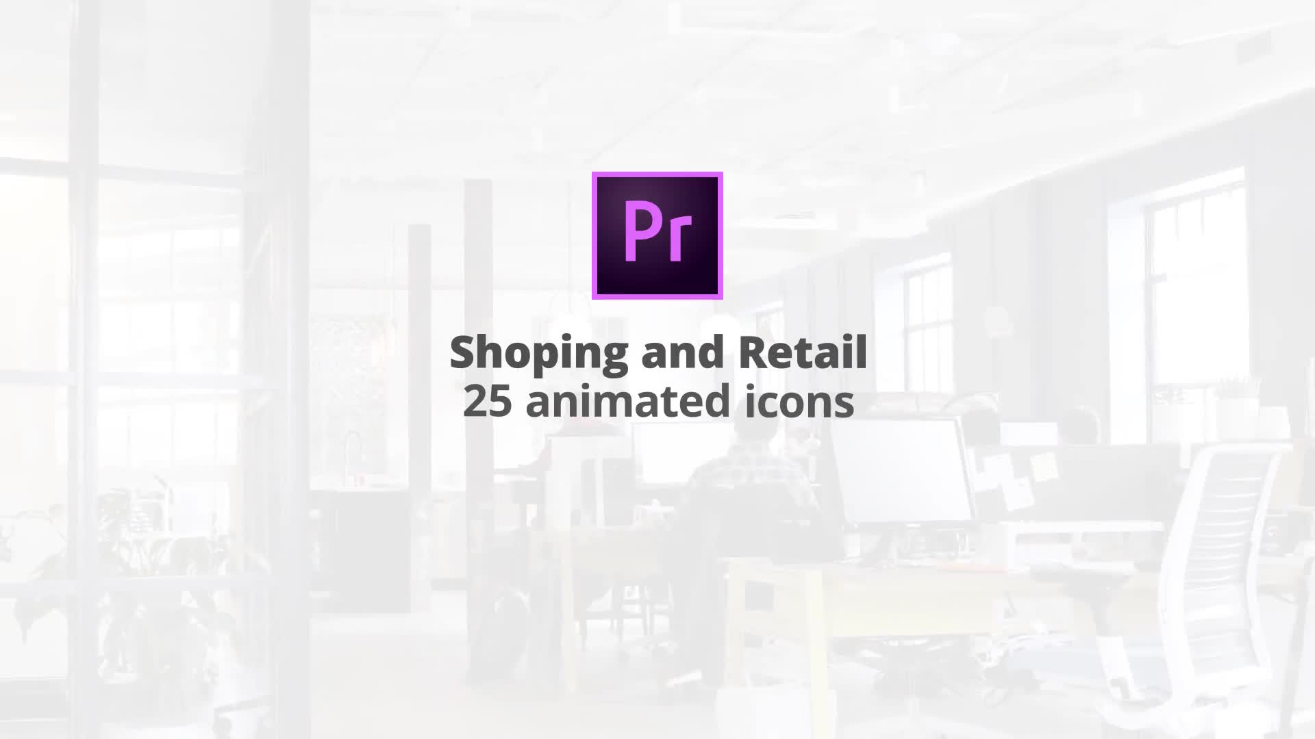Shoping And Retail Flat Animation Icons (MOGRT) Videohive 23662201 Premiere Pro Image 1