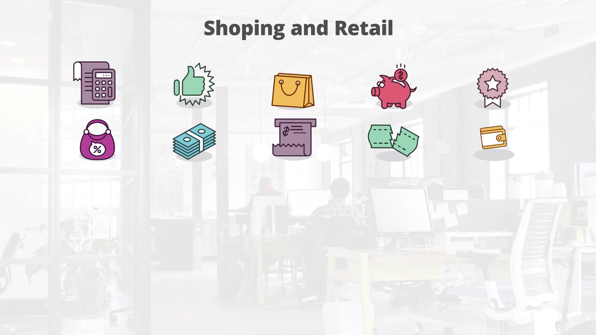 Shoping And Retail Flat Animation Icons (MOGRT) Videohive 23662201 Premiere Pro Image 5
